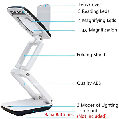 Sollievo Full-Page Floor Magnifying Lamp