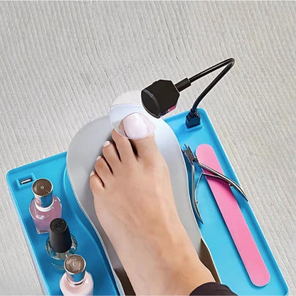 Sollievo Adjustable Pedicure Rest with LED Magnifier