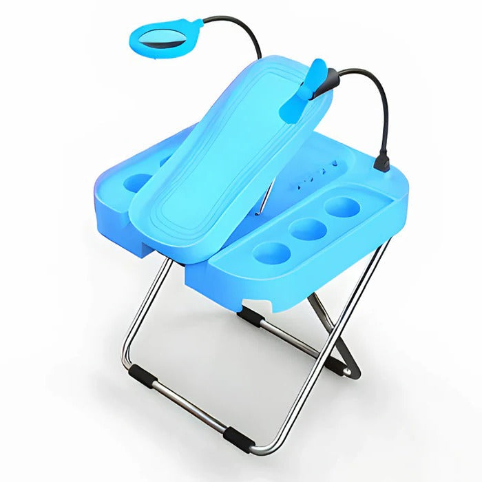 Sollievo Adjustable Pedicure Rest with LED Magnifier