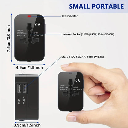 Sollievo Worldwide Travel Adapter