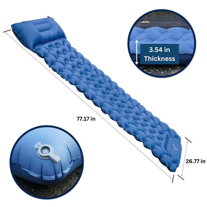 Sollievo Ultralight Compact Sleeping Pad with Built-In Foot Pump