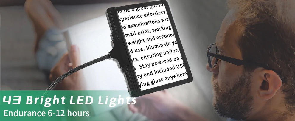 Sollievo LED Hands Free Magnifying Glass
