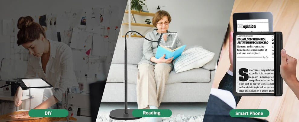 Sollievo LED Hands Free Magnifying Glass