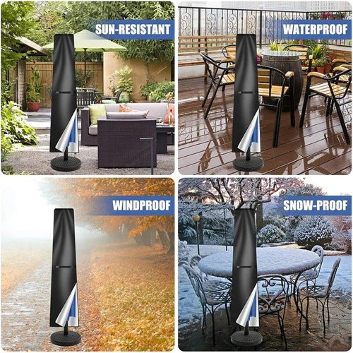 Sollievo Waterproof Parasol Cover with Telescopic Rod