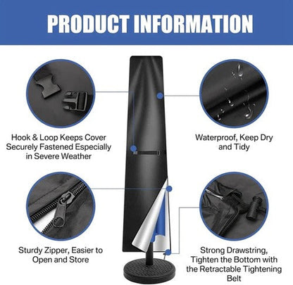 Sollievo Waterproof Parasol Cover with Telescopic Rod