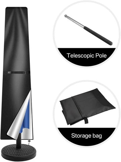 Sollievo Waterproof Parasol Cover with Telescopic Rod