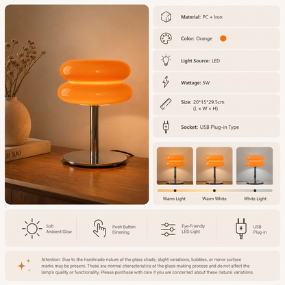 Sollievo Cloud Macaron Glass Table Lamp