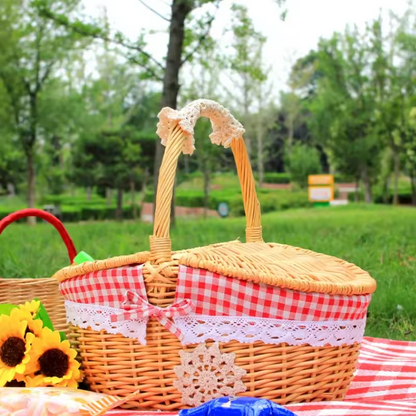 Sollievo Wicker Picnic Basket