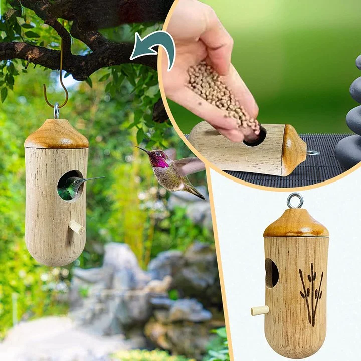 Sollievo Wooden Hummingbird House