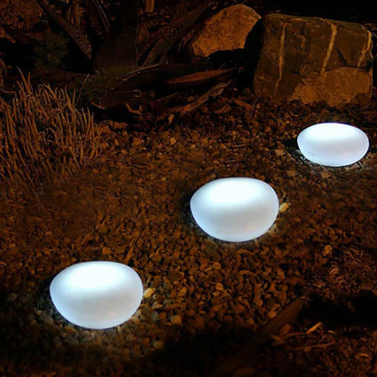 Sollievo Solar Pebble LED Landscape Light