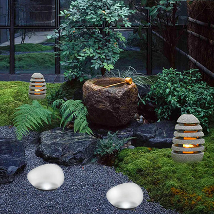 Sollievo Solar Pebble LED Landscape Light