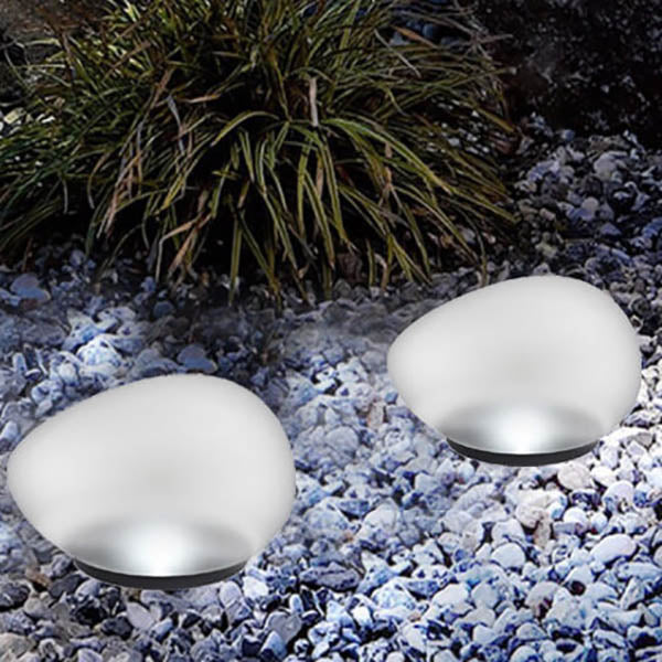 Sollievo Solar Pebble LED Landscape Light