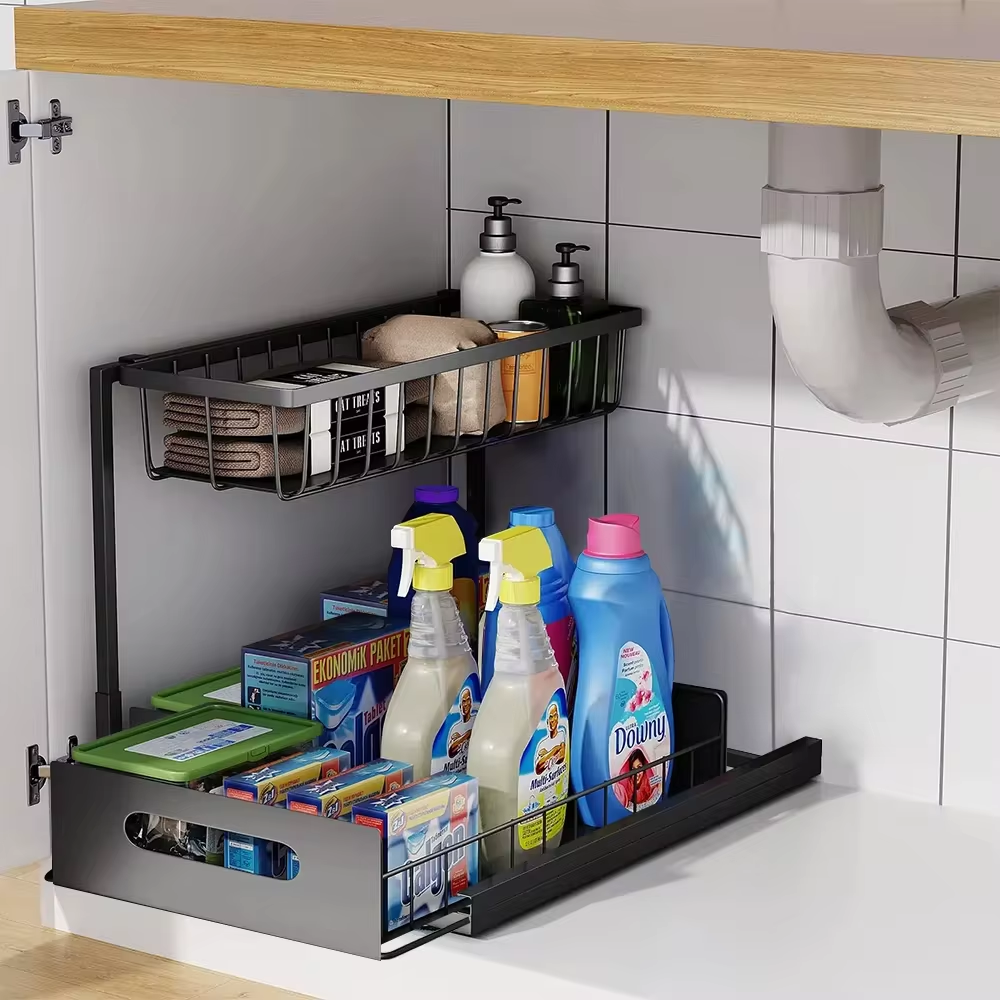 Sollievo 2-Tier Slide-Out Under Sink Organizer