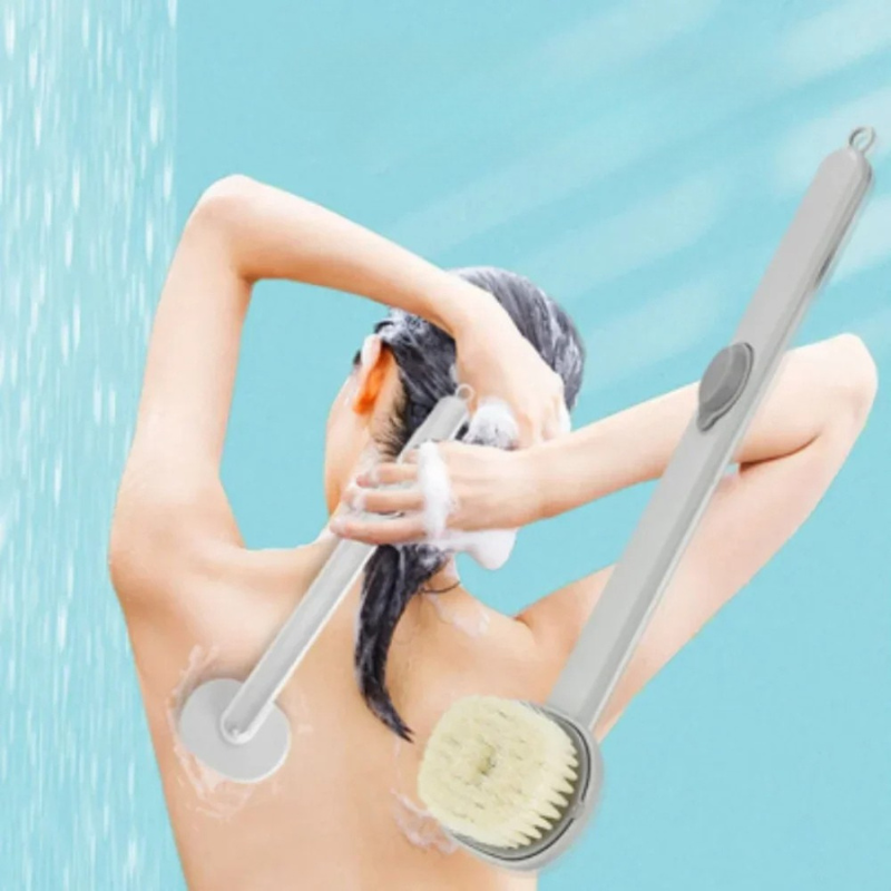 Sollievo Long Handle Back Scrubber for Shower