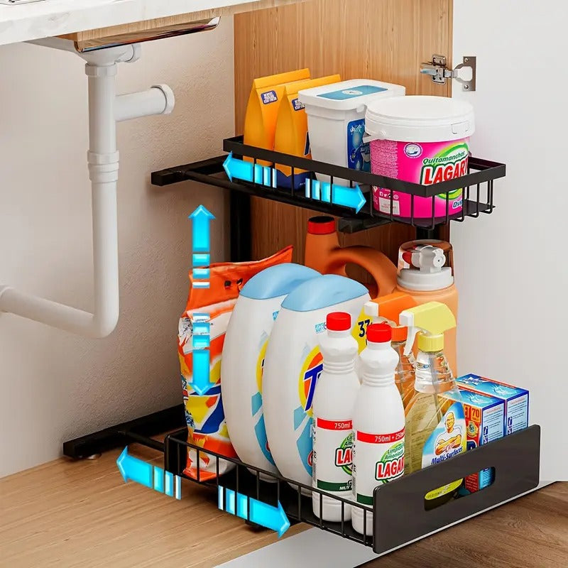 Sollievo 2-Tier Slide-Out Under Sink Organizer
